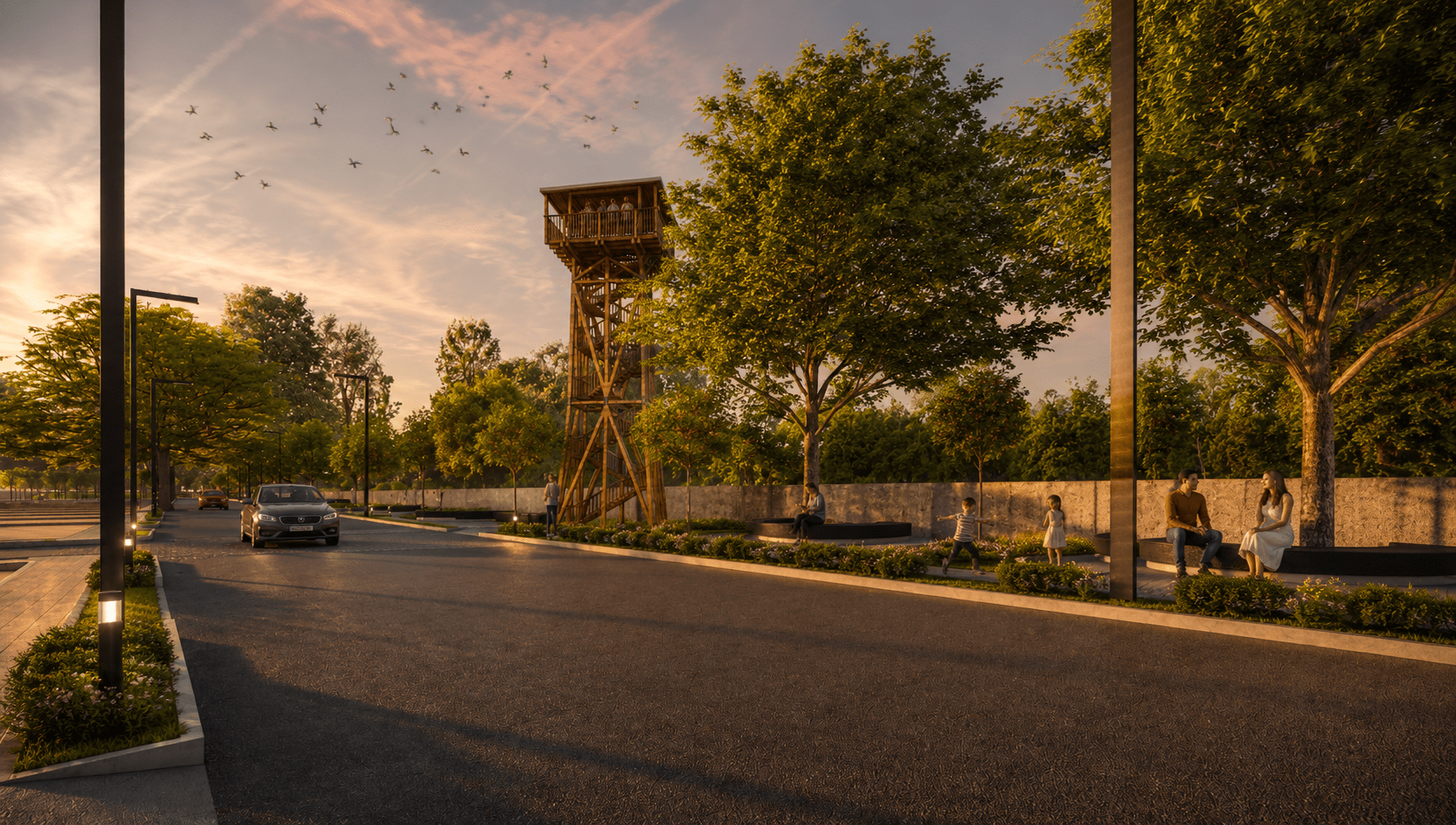 12m Road with Watch Tower