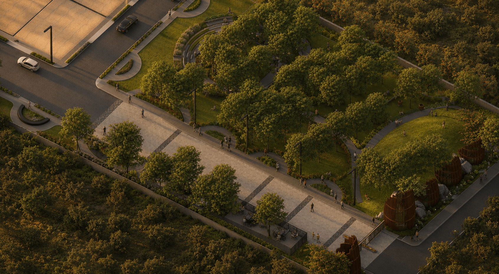 Arrival plaza