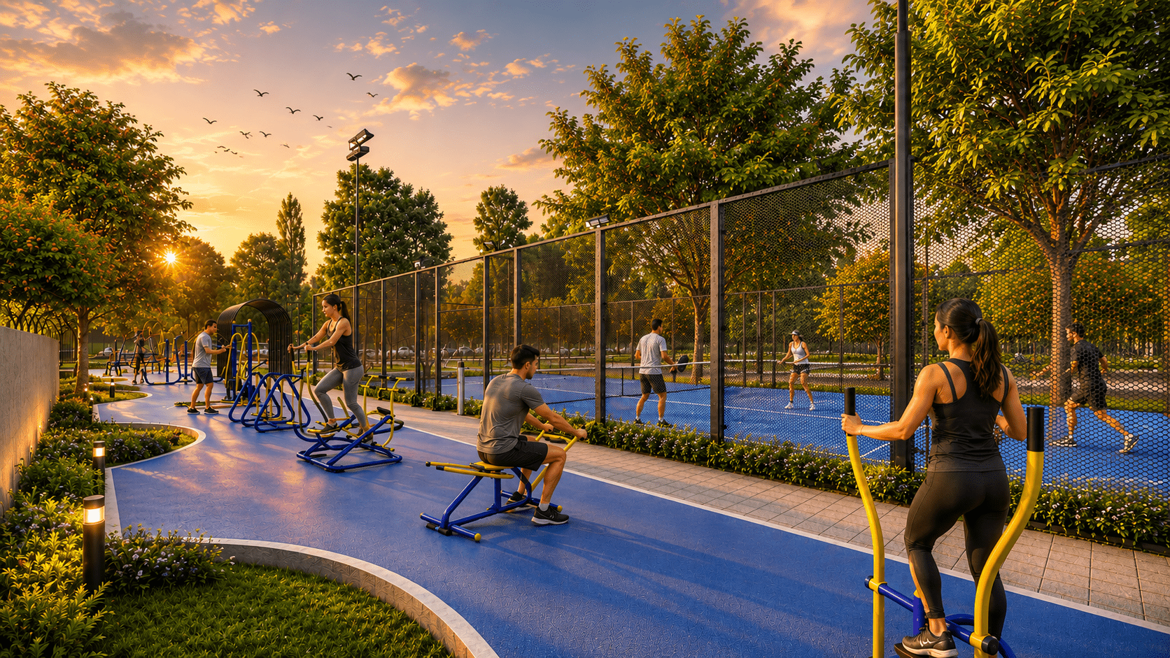 Park-2 Outdoor Gym+Padel Court